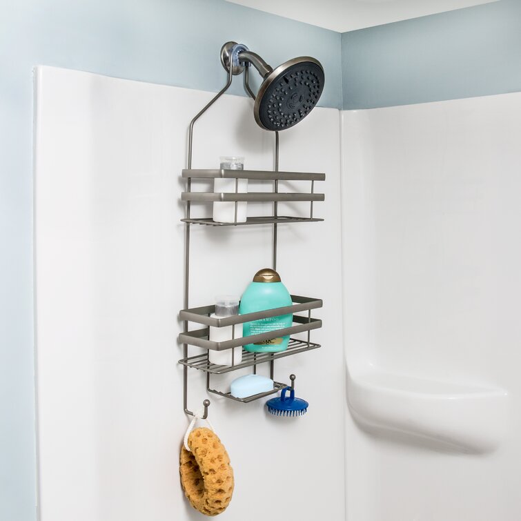 Shower caddy best sale with towel bar